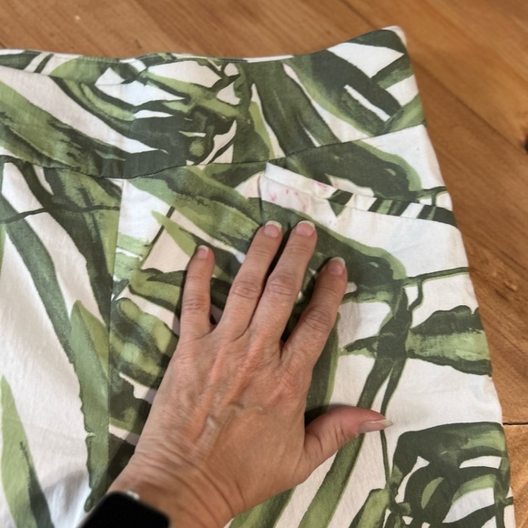 Chico's Perfect Stretch Leaf Print Pants - Picture 6 of 10